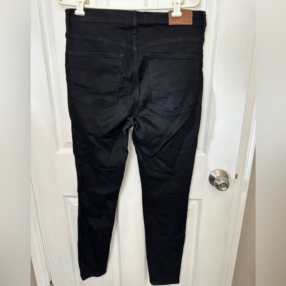 Madewell Jeans Black High Waist Skinny Road-Tripper Jeans Like New Size 30 - Picture 3 of 8
